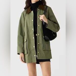 J Crew Heritage Barn Jacket with Corduroy Collar